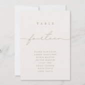 Minimalistische Kalligraphie Elfenbeinische Tischn (Vorderseite)