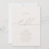 Minimalistische Kalligraphie Elfenbeinoberste Tisc (Rückseite)