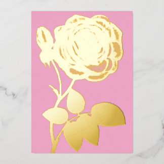 Minimalistische Kalligraphie Folieneinladung