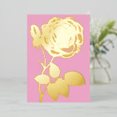 Minimalistische Kalligraphie Folieneinladung (Stehend vorne)