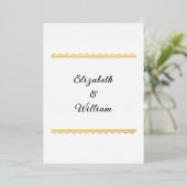 Minimalistische Kalligraphie Folieneinladung (Stehend vorne)