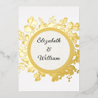 Minimalistische Kalligraphie Folieneinladung