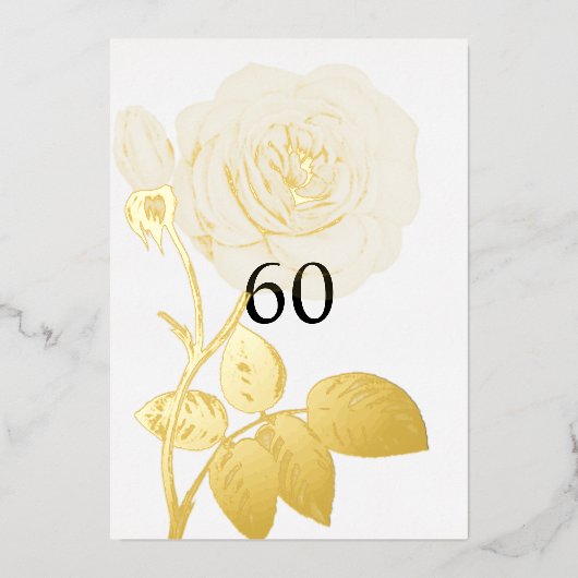 Minimalistische Kalligraphie Folieneinladung (Vorderseite)