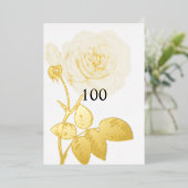 Minimalistische Kalligraphie Folieneinladung (Stehend vorne)