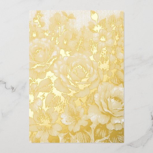 Minimalistische Kalligraphie Folieneinladung (Vorderseite)