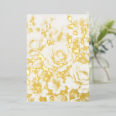 Minimalistische Kalligraphie Folieneinladung (Stehend vorne)