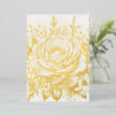 Minimalistische Kalligraphie Folieneinladung (Stehend vorne)