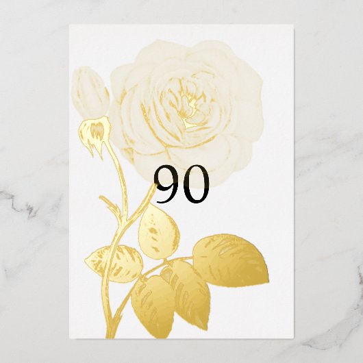 Minimalistische Kalligraphie Folieneinladung (Vorderseite)