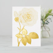 Minimalistische Kalligraphie Folieneinladung (Stehend vorne)