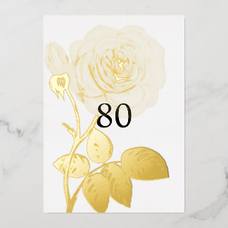 Minimalistische Kalligraphie Folieneinladung