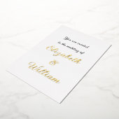 Minimalistische Kalligraphie Folieneinladung (Gedreht)
