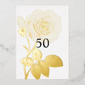 Minimalistische Kalligraphie Folieneinladung