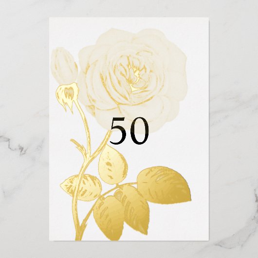 Minimalistische Kalligraphie Folieneinladung (Vorderseite)