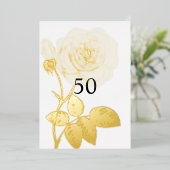 Minimalistische Kalligraphie Folieneinladung (Stehend vorne)