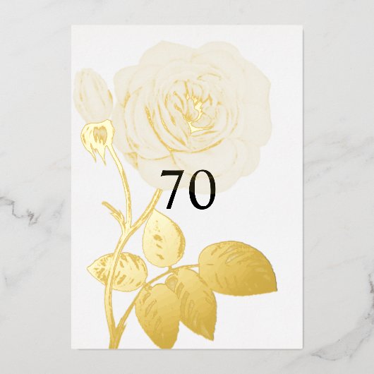 Minimalistische Kalligraphie Folieneinladung (Vorderseite)