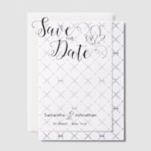 Minimalistische Kalligraphie Hochzeit laden Overla Pergament Einladungen (Versetzt (Einladung))