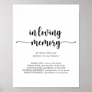 Minimalistische Kalligraphie im Zeichen des lieben Poster