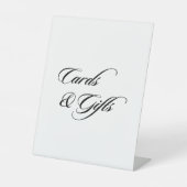 Minimalistische Kalligraphie-Karten und Geschenke Sockelschild (Vorderseite)