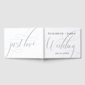 Minimalistische Kalligraphie Moderne Begrüßung Gästebuch (Voll)