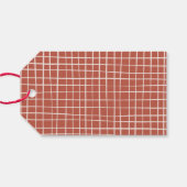 Minimalistische Kalligraphie Niedlich Frohe Weihna Geschenkanhänger (Rückseite Horizontal)