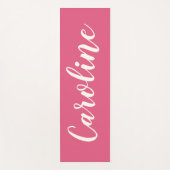 Minimalistische Kalligraphie Personalisiert in Hot Yogamatte (Vorderseite)