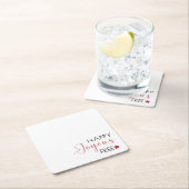 Minimalistische Kalligraphie Sobriety Rechteckiger Pappuntersetzer (Vor Ort)