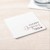 Minimalistische Kalligraphie Sobriety Rechteckiger Pappuntersetzer (angewinkelt)