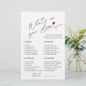 Minimalistische Kalligraphie Was ist auf deinem Ha (Stehend Vorderseite)