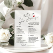 Minimalistische Kalligraphie Was ist auf deinem Ha