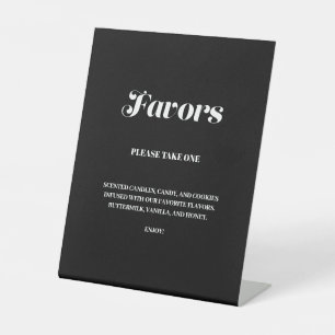 Minimalistische kalligraphische Favoriten für Schw Sockelschild