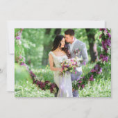 Minimalistische kalligraphische Hochzeit für immer Karte (Rückseite)