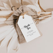 Minimalistische kalligraphische Hochzeit Vielen Da Geschenkanhänger