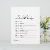 Minimalistische kalligraphische Wünsche für Kinder (Stehend Vorderseite)