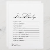 Minimalistische kalligraphische Wünsche für Kinder (Vorne/Hinten)