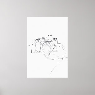 Minimalistische Kameraansicht - Premium Leinwanddruck