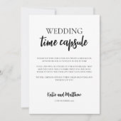 Minimalistische Kapselkarte zur Hochzeitzeit Einladung (Vorderseite)