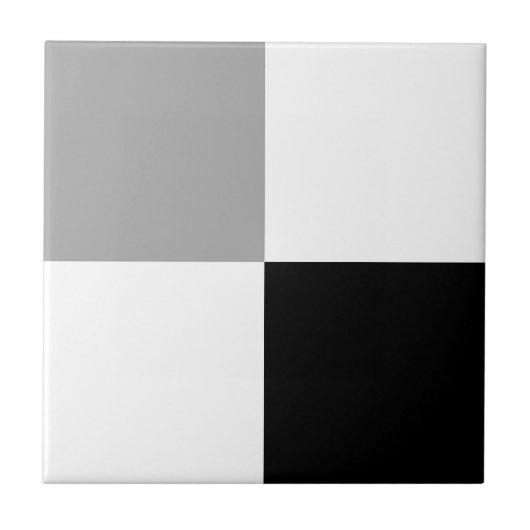 Minimalistische karierte Quadrate Fliese (Vorderseite)