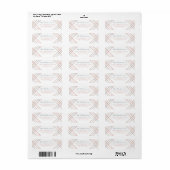 Minimalistische Karierte Rücksendeadresse (Vorne)