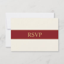 Minimalistische karmesinrote Hochzeits-RSVP