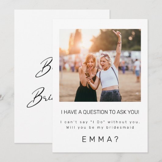 Minimalistische Karte (Vorne/Hinten)