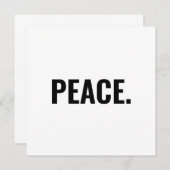 Minimalistische Karte für weißen und schwarzen Tex (Vorne/Hinten)