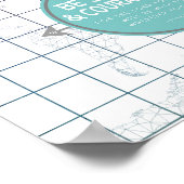 Minimalistische Karte Inspirationsquelle Poster (Ecke)