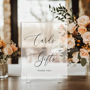 Minimalistische Karten und Geschenke mattiert Acrylschild