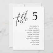 Minimalistische Kartenkarten für Hochzeitstiche Einladung (Vorderseite)