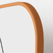 Minimalistische Katze, Individuelle Name Picklebal Pickleball Schläger (Linke Seite)