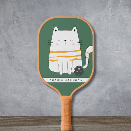 Minimalistische Katze, Individuelle Name Picklebal Pickleball Schläger