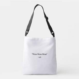 Minimalistische Katze Silhouette Tote Beutel - Nie Tragetaschen Mit Langen Trägern