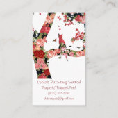 Minimalistische Katze und Baumkarte Visitenkarte (Vorderseite)