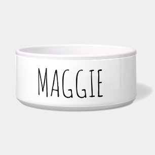 Minimalistische Keramik-Haustier-Schale Napf