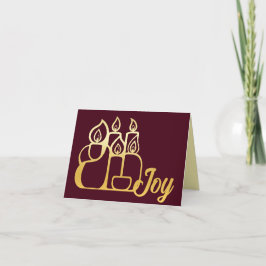 Minimalistische Kerzen Feiertagskarte